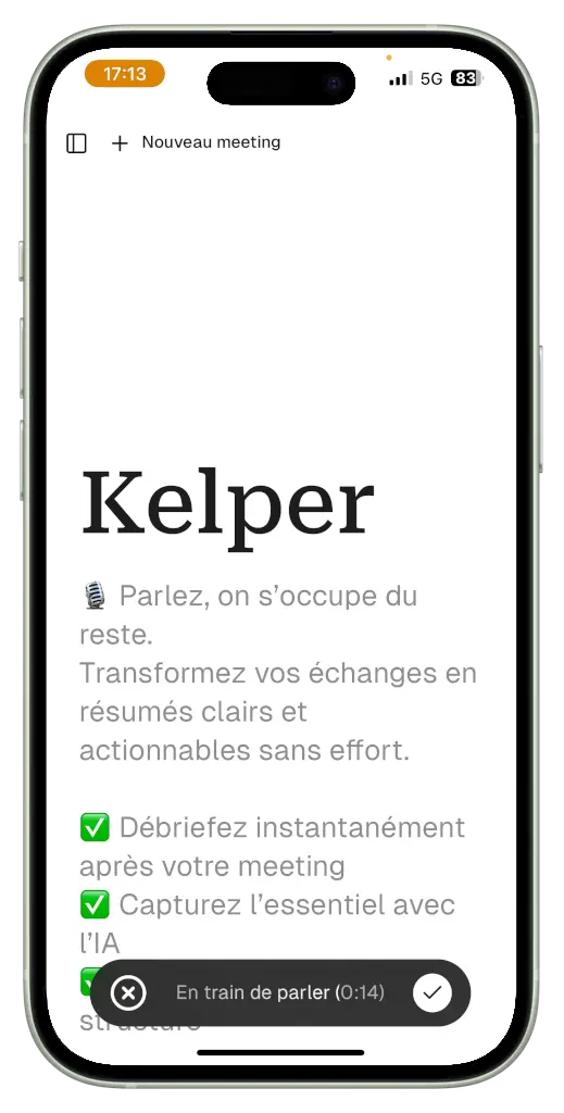Capture d'écran du produit Kelper